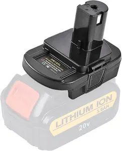 Battery Adapter DM18RL for Dewalt Convert to for Ryobi Battery, for Dewalt 20V/18V for Milwaukee 18V Lithium Battery Converter to for Ryobi 18V ABP1801 P108 Lithium-ion Battery with USB Port