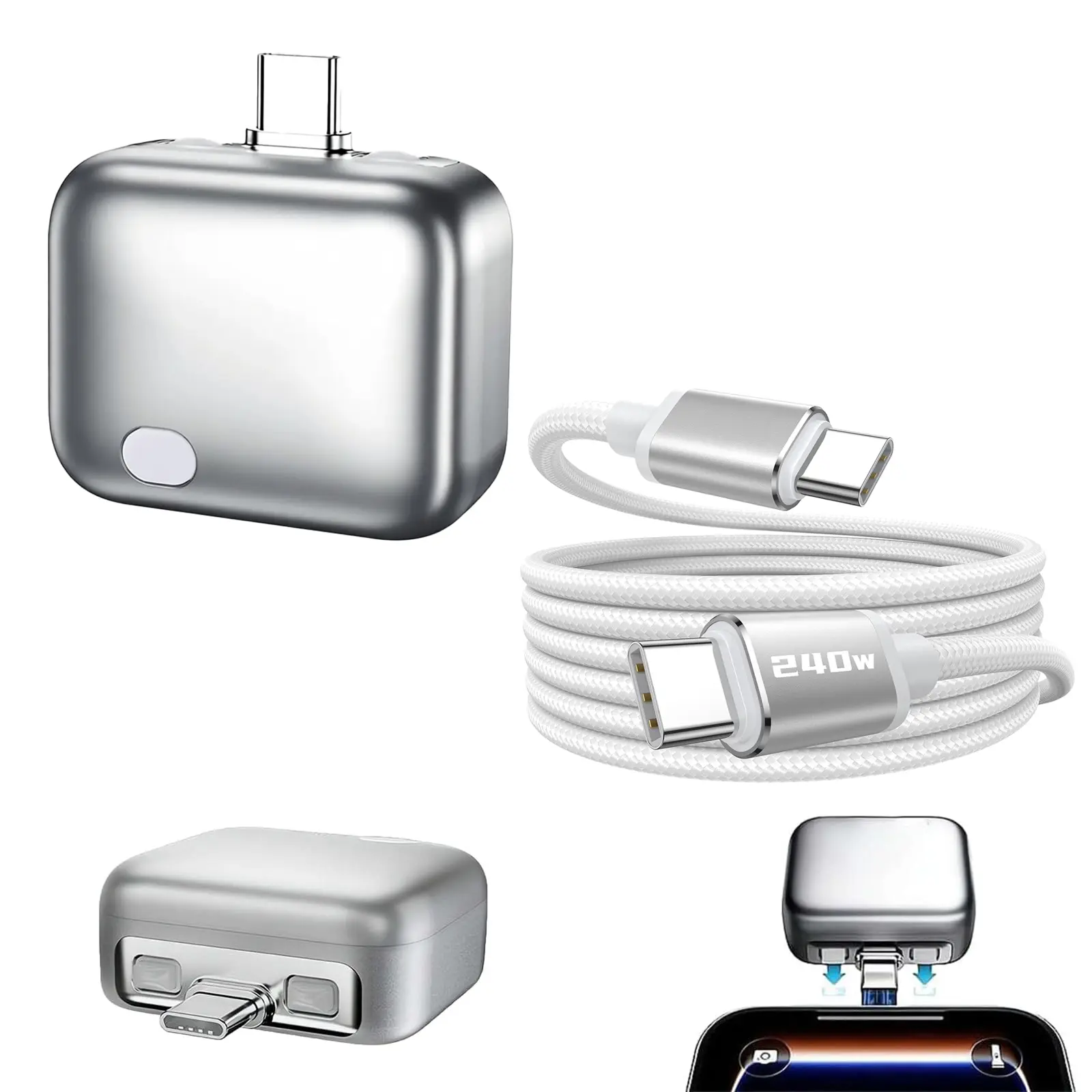 140W Type-C Battery Guard Charger - Auto & Self-Eject C-Type Charger, Smart Auto-Stop High-Power Multi-Device Charging Accessory for Smartphones, Laptops, Anti-Overcharge for Safe Overnight Use, Gift, Battery Guard Chargers, C-Type Chargers