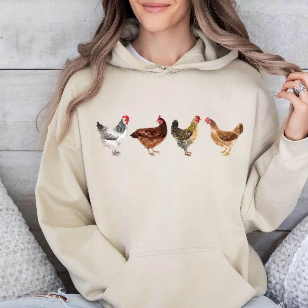 Spring Chicken  hoodie , CHICKEN hoodie, animal hoodie, thankgiving chicken hoodie, Oversized hoodie, Gift for thankgiving happy thanksgiving