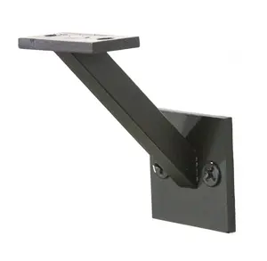 Modern Angled Wall Mount Steel Handrail Bracket