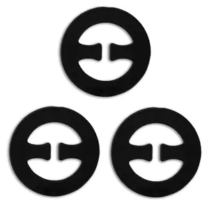 INSPIRE CHIC Bra Shoulder Strap Clips Buckles Bra Strap Anti-Slip Buckles Straps for Women Black-5 Round Shape