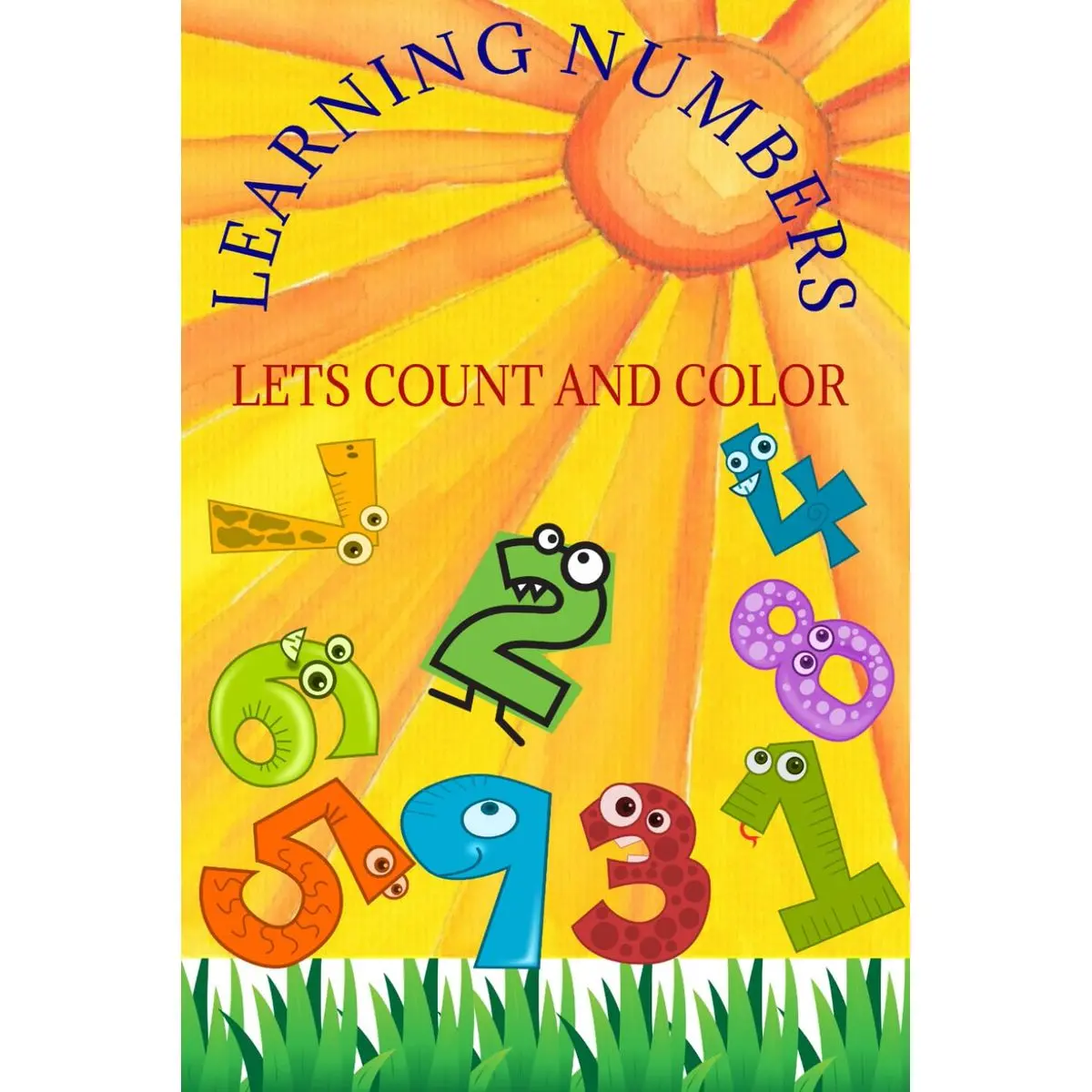LEARNING NUMBERS: LETS COUNT AND COLOR Paperback – Large Print, May 5 ...