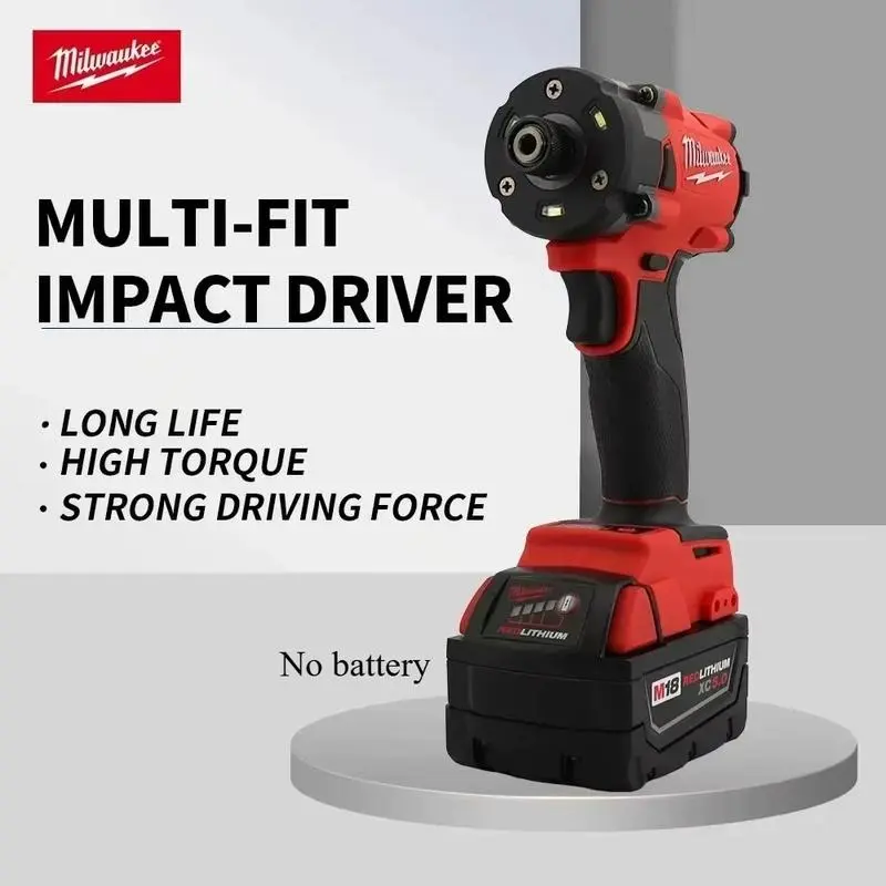 Milwaukee Cordless Impact Driver  Brushless Battery High Torque Impact Drill