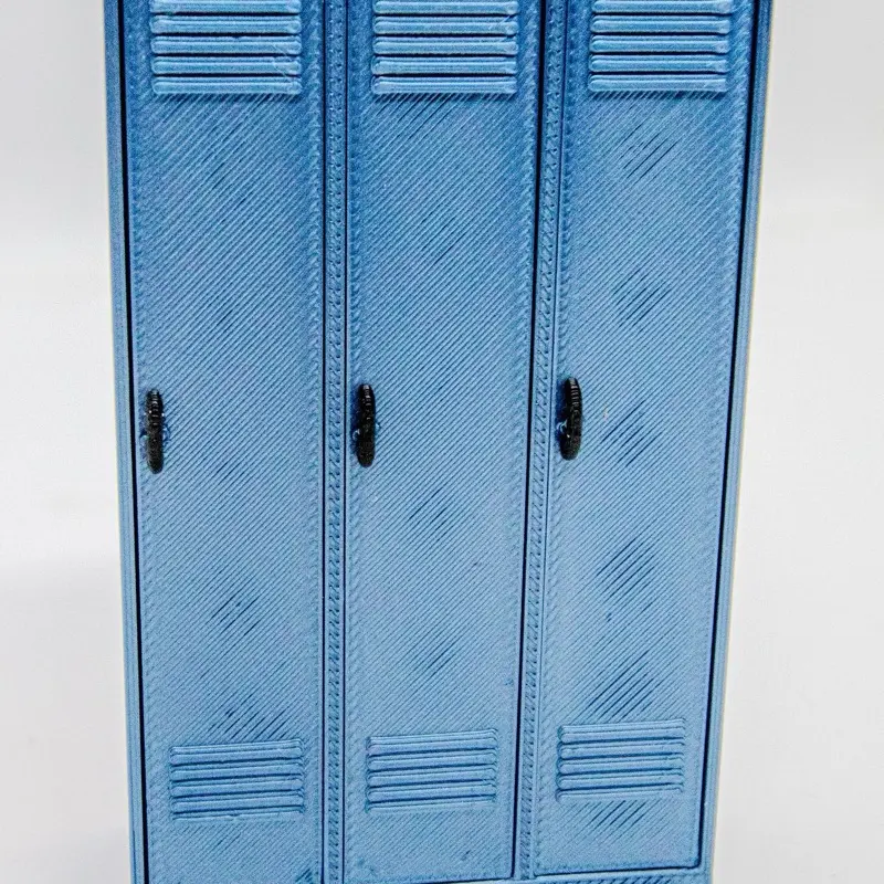 3 Door and Single Door Lockers for Dioramas | Miniature Models | Doll Houses | Villages | Train Sets and more