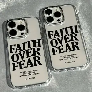 A Transparent Phone Case with Black English Letters, for iPhone 17 PRO MAX and iPhone 16 15 14 13 12 11 PRO MAX PLUS and 16E 17 AIR Series, with Shock Absorption, Non-Slip, Lightweight Design and a New Modern Style