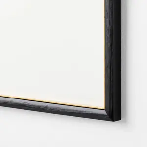 20"x20" Matted to 5"x7" Gallery Wall Frame - Black/Brass