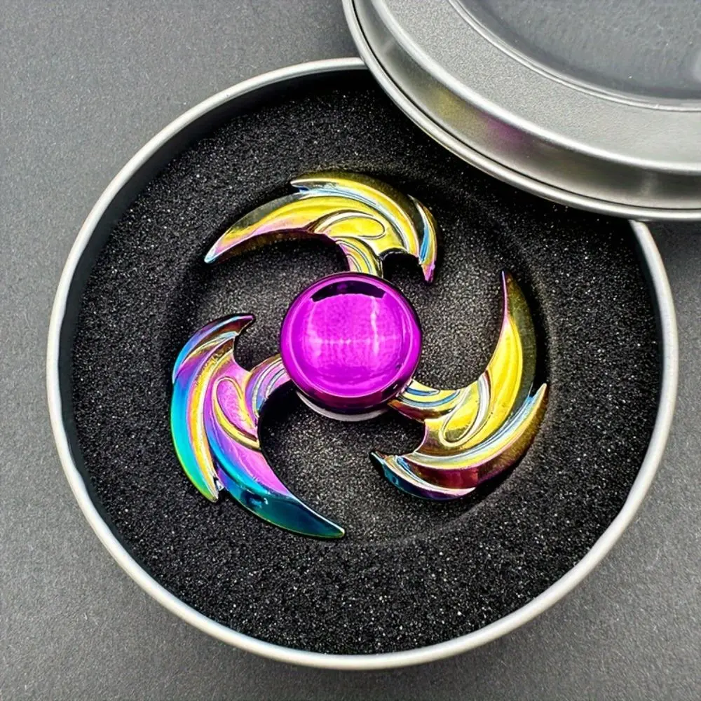 Alloy Finger Tip Spinner, 1 Count EDC Stress Relief Fidget Focus Toy for Ages 18+, Long Spin Time Novelty Desktop Toy, Stress Relief Fidgeting, Finger Spinning Top, Finger Fidgets, Ideal for Christmas & Birthday Presents