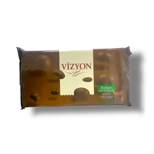 Vizyon White Compound Chocolate Block - 5.5 lbs