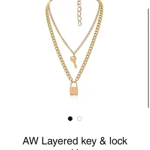 AW lock and key necklace