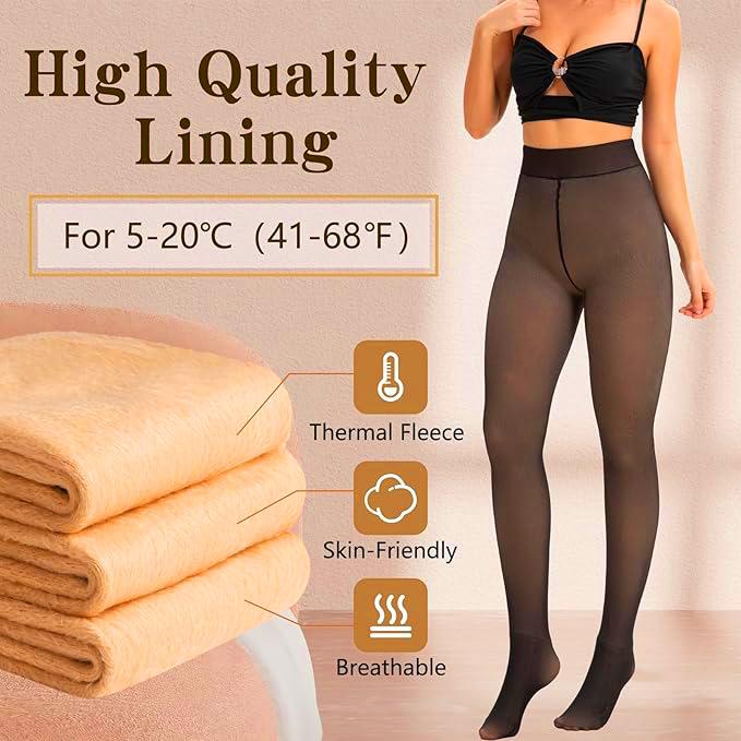 EOJN Women's Fleece Lined Tights Fake Translucent Warm Thermal Pantyhose Sheer Thick Leggings Ladies Under Dress for Winter with Plush Inner Layer,High quality Tights,Soft and Breathable,5 Colours,Normal and Plus size,Stretchy,Everyday,Minimalist,Slim. EOJN Women's Fleece Lined Tights Fake Translucent Warm Thermal Pantyhose Sheer Thick Leggings Ladies Under Dress for Winter with Plush Inner Layer,High quality Tights,Soft and Breathable,5 Colours,Normal and Plus size,Stretchy,Everyday,Minimalist,Slim.