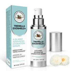 Natural Embrace Tremella Exoshield+ Hydration Lift Serum - 30 ml - HA Liposomes & Collagen Peptides - 3D Glassy Moisture Lock for Glowing, Radiant Skin - K Beauty Barrier Support Natural Makeup Primer