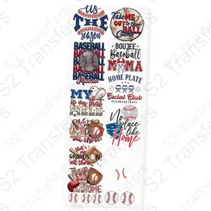 Grand Slam Baseball Collection - Premade DTF Transfer Gangsheet  - 22" x 60"