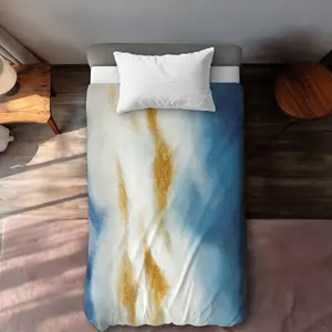 Begin Home Decor C1DCTXLWQCDLWW Twin Extra Long Abstract Clouds Bathroom Duvet Cover - Home Decor Essentials