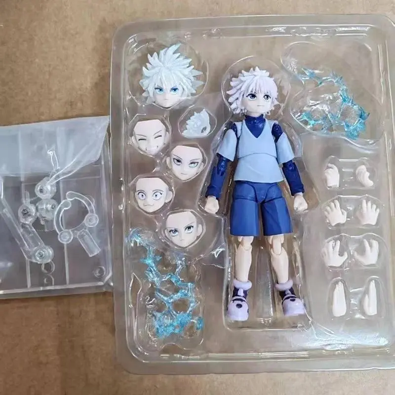 Shf Hunter X Hunter Anime Killua Zoldyck Gon Freecss High Quality Movable Figures With Replaceable Faces Hands Toy Gift For Fans