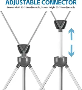 X Banner Stand Adjustable Fit 23 x 63 to 32 x 78 Inch Portable Travel Bag for Advertising Events Birthday Party with Gradient Design and Print