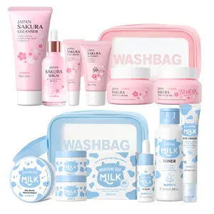 Milk Skincare Set (12PCS) – Gentle Moisturizing Kit for Kids & Teens | Daily Face Care Routine