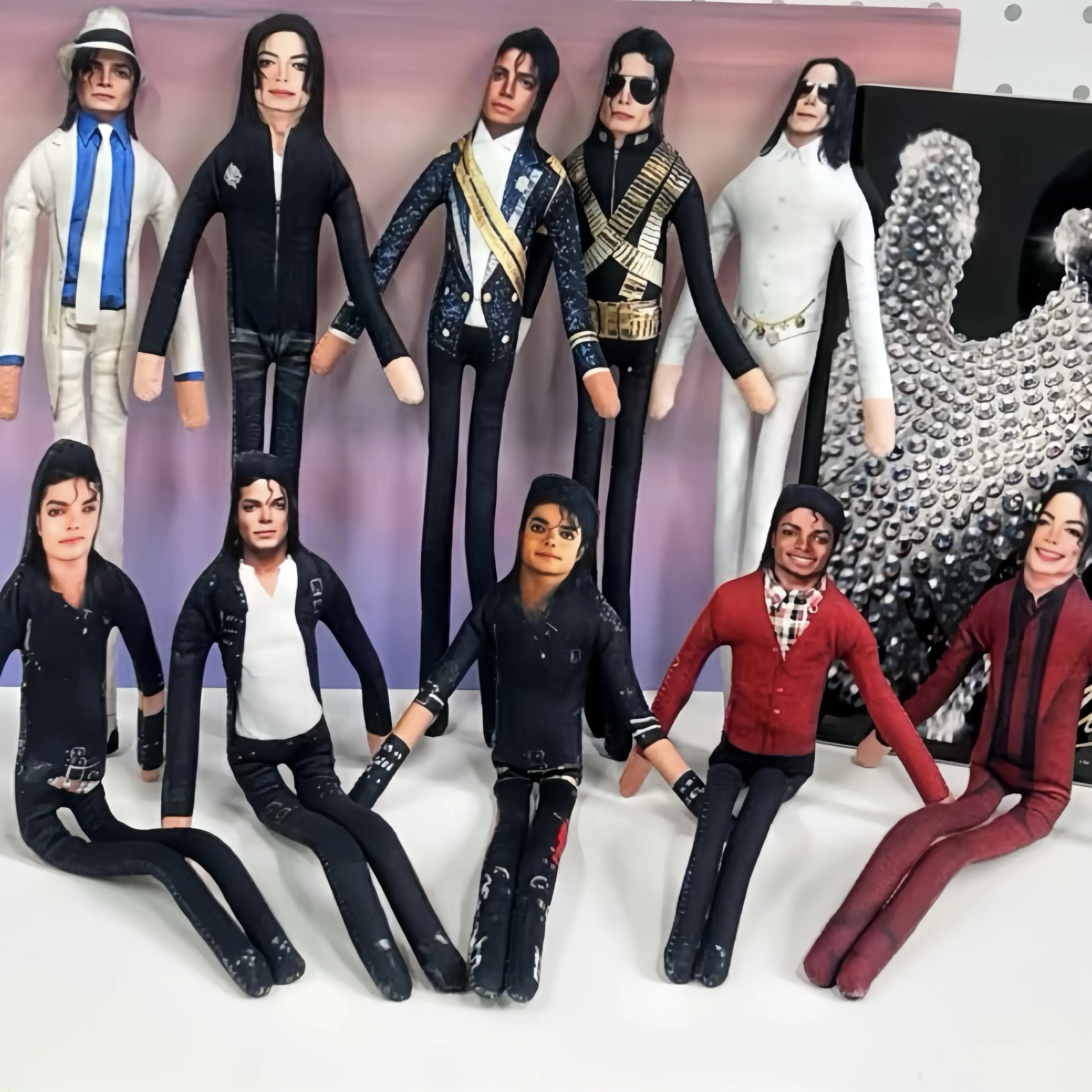 Michael Jackson Doll - MJ Doll with Poseable Joints, Collectible Abstract Humanoid Figurine, Home Decor Toy, Role Play Collectors' Gift