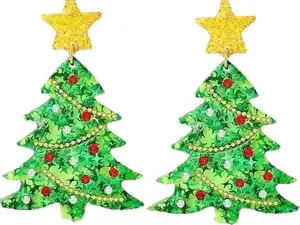 2 Pairs of Christmas Tree Earrings,Big Deal,only 9.9