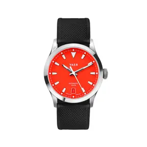 VAER A3 Atlas Orange - 36mm Men's Military Field Watch, Japan Automatic Movement, Scratch Resistant Sapphire Crystal, Water-Resistant