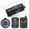 Fuzix Zap 2-in-1 Magnetic True Wireless Bluetooth Bass Speaker - 20W Audio, TWS Stereo Pairing, IPX6 Water Resistant, LED Light, Bluetooth 5.4, 12H Playtime, USB-C Fast Charging, AUX/USB-TF Inputs, Compact Easy-Carry Body, for Couples, Your Way Use
