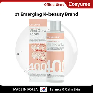 [Cosyuree] Vital Glow Toner with 400ppm Collagen and Pepta-18 for Radiance and Hydration