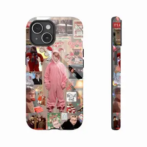 A Christmas Story Nostalgic Collage iPhone Case for iPhone 17 Pro Max. PBT+TPU Dual-Layer Anti-Shock Phone Case, Compatible with iPhone 17/16/15/14/13/12/11 Pro Max/Plus