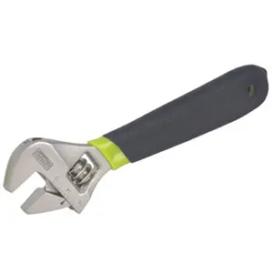 212 MAIN 15-in Master Mechanic Adjustable Wrench - Heat-Treated Forged Steel, Nickel Plating, Cushion Grip