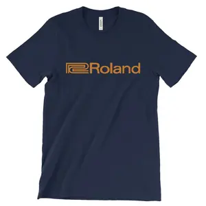 Roland logo T Shirt - Electronic Music Equipment keyboard synth Boss Rhodes, Hip Hop Concert, Unisex Graphic Tees, Vintage Streetwear Style Tee, 90s Music Merch, Y2K Clothing, Rapper Outfits, Men's Tour Fashion