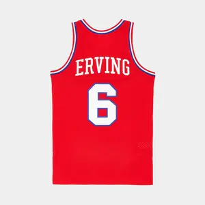 Mitchell & Ness 1982-83 Julius Erving Philidelphia 76ers Swingman Jersey Red Multi