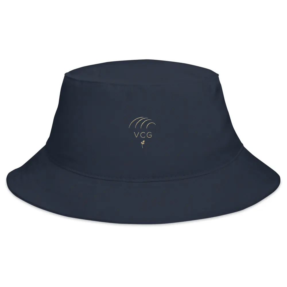 Velvet Claw Golf Navy Bucket Hat with Premium Embroidered VCG Logo for Course Days, Range Sessions, and Florida Sun Protection. Soft Cotton, Wide Brim, Tour‑Inspired Style for Golfers Who Want Comfort, Shade, and a Signature Velvet Claw Look