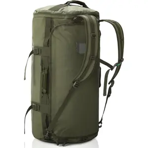 90L Large Duffle Backpack Heavy Duty Travel Duffel Bag for Camping Road Trips & Outdoor Travel, Green