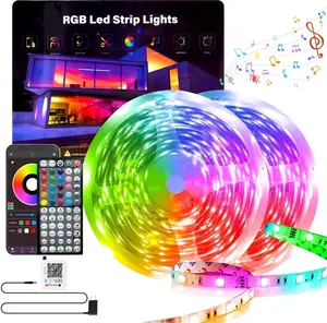 Led Lights for Bedroom 200FT (2 * 100FT), Color Changing RGB Led Strip Lights with Music Sync, Remote and App Control Led Light Strip Indoor, Led Lights for Room  Decor