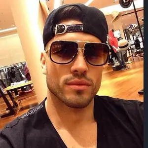 Shadz Aviator "gamach" Men's Square Sunglasses with 400UV Protection Classic Teardrop Design for All Face Shapes & Sizes