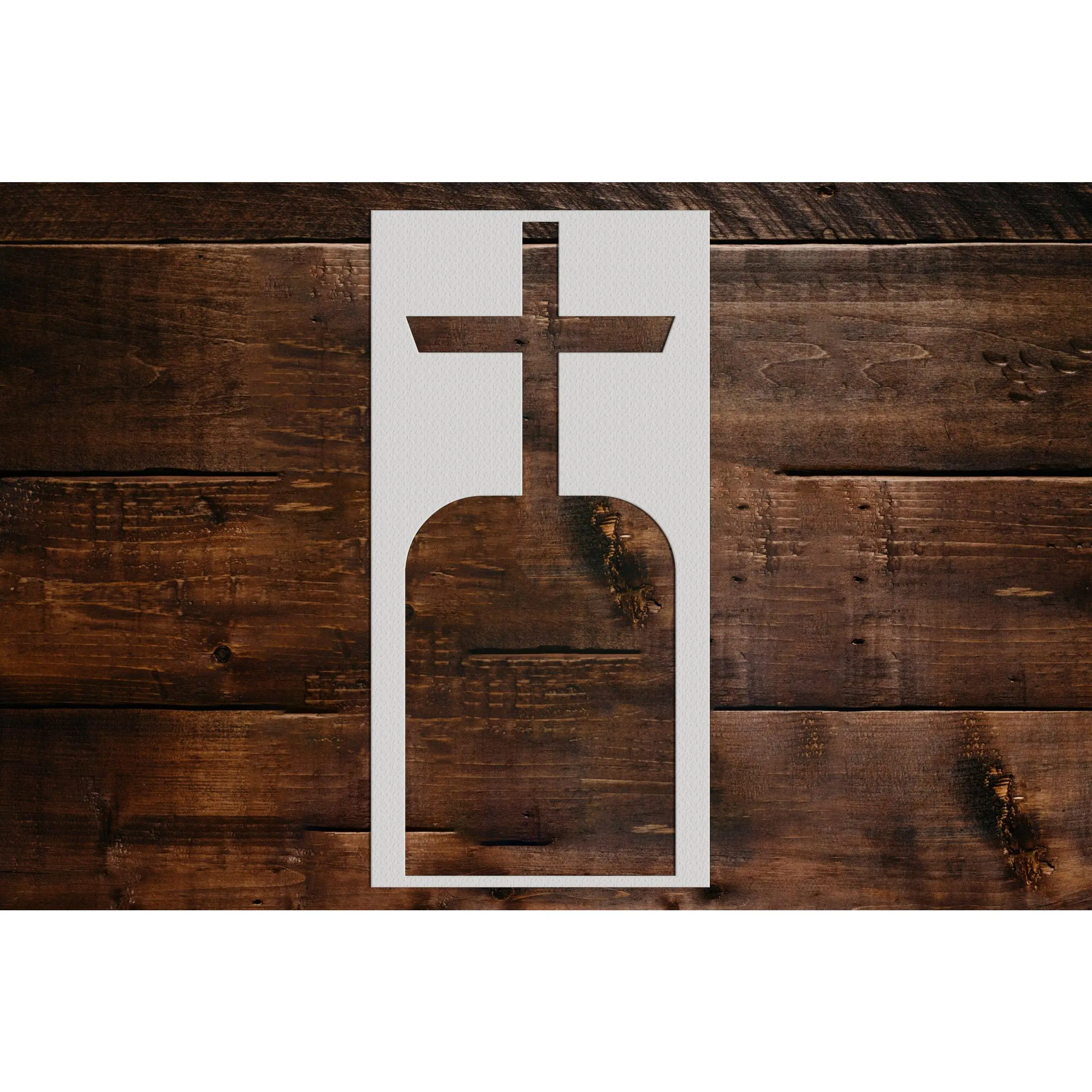 Cross Tombstone Stencil - Art and Wall Stencil
