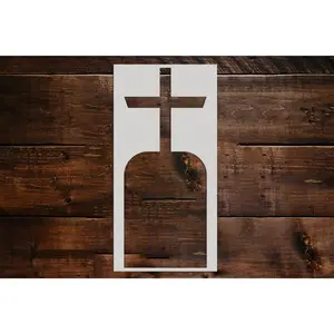 Cross Tombstone Stencil - Art and Wall Stencil