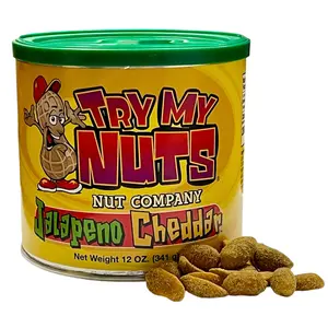 Jalapeno Cheddar Peanuts - Spicy and Cheesy Snack with Protein Garlic Savory snack nut