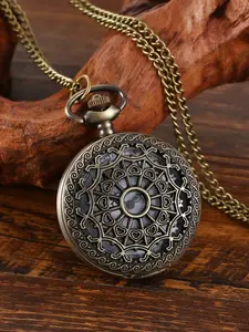 Men's & Women's Pocket Watch, Classic Analog Quartz Movement, Alloy Case, Simple Line Element, Versatility and Style Watch