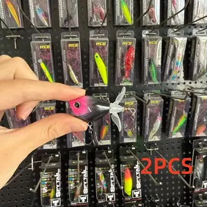 Large brand replica, popular, 2pcs, mini surface propeller tractor, lure bait, fake bait, window period, specially designed for fishing perch