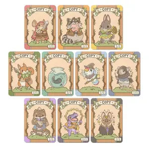 Set of 10 Bloomburrow 1/1 Copy Tokens // Illustrated Cards for Magic the Gathering