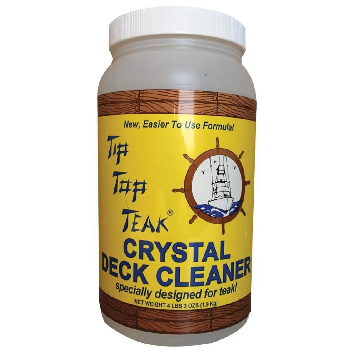 212 MAIN TC2001 Tip Top Teak Crystal Deck Cleaner, 0.5gal Concentrated Liquid Wood Cleaning Solution for Household Outdoor Deck Maintenance & Restoration