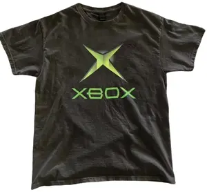 Original Xbox Logo Green Black Tee - Vintage Gaming Shirt Y2k Xbox 360 retro Vintage Graphic Game T-Shirt, Fashion Cotton, Full Colors, Full Sizes, For Men, For Women