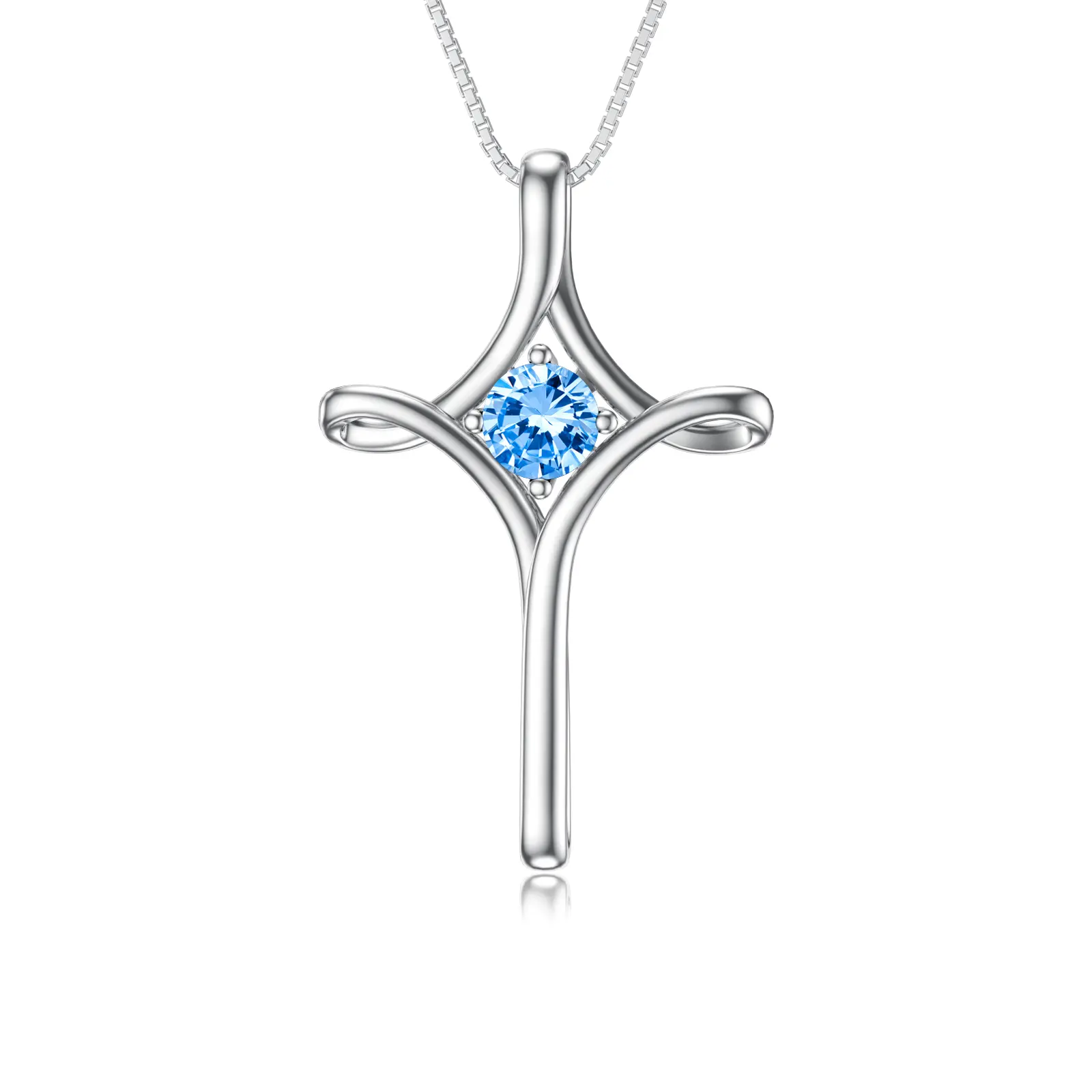 12-Created Blue Topaz-December
