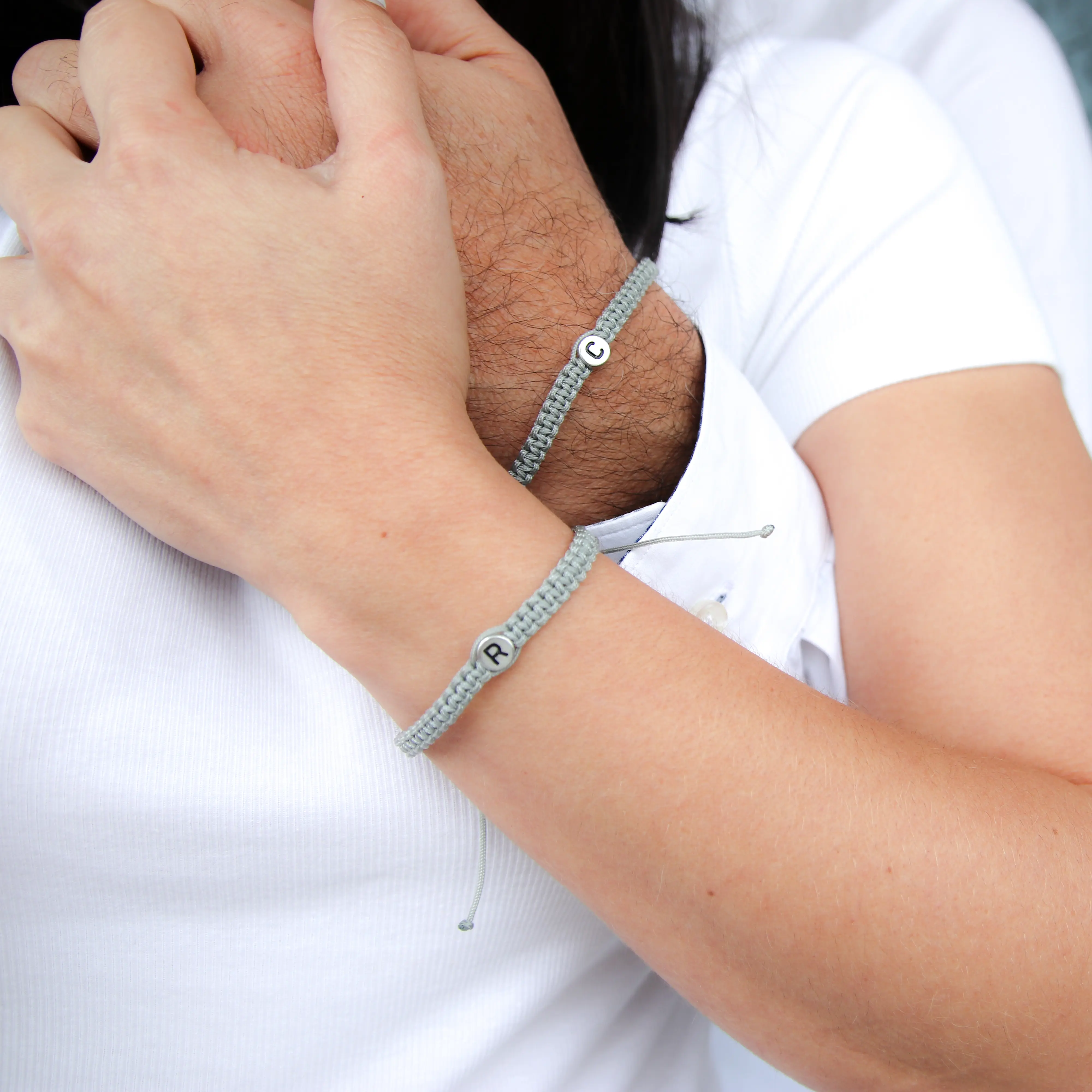 Set Couple Initial Bracelet