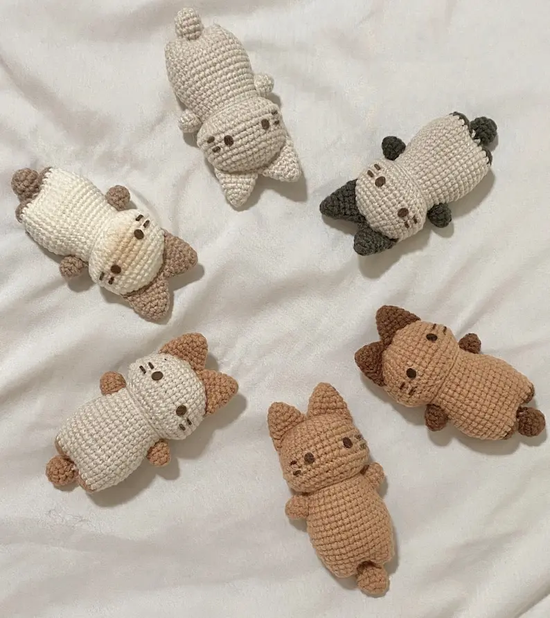 Loafy Cat cute crochet (Handmade goods will be made by hand so the production time will be a little longer)