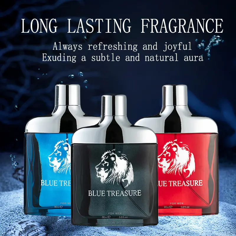 Men's 90ml Eau de Parfum - Elegant Scent with Fresh Oriental Woody Notes, Long-Lasting Cologne for Daily Wear, Ideal Gift for Him, Men's Cologne, Boosts Charisma, Youth, Smelling Good, 3 To 3.9 Fl Oz, Aesthetic Men's Fragrance