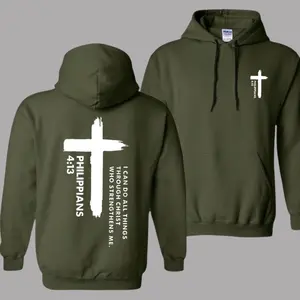 I Can Do All Things Hoodie - Philippians 4:13 Bible Verse Pullover - Christian Faith Hoodie for Men & Women - Daily Casual & Church Wear Apparel