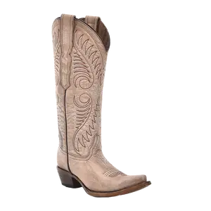 Circle G By Corral Ladies Sand Cowhide Leather Western Boots L6116
