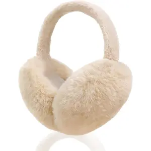 Ear Muffs for Winter Women Men, Faux Fur Earmuffs, Fluffy Ear Warmers, Foldable Ear Warmer Earmuffs