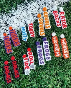 College Football Gameday Earrings, Beaded Earrings, Lightweight and Comfortable