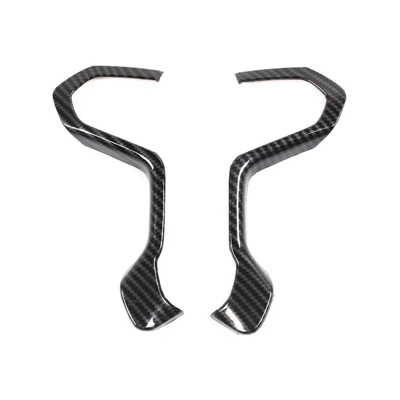 Carbon Fiber Steering Wheel Cover Trim for 2014-2018 Chevy Silverado 1500 & GMC Sierra 1500 & Suburban ABS Material High-Quality UV Coating Easy Installation Car Accessories - Steeringwheelcover